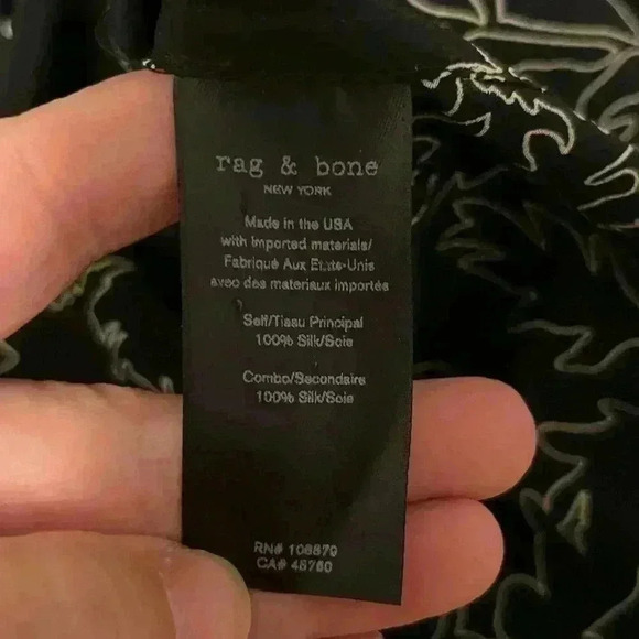 Rag & Bone Faux Wrap Silk Tank Floral Top Blouse Size XXS - Picture 2 of 10